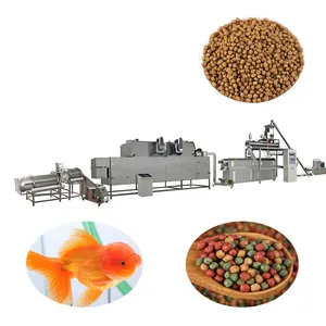 Linha de processamento de máquina extrusora e secadora de alimentos para peixes flutuantes Hot Products