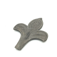 HLT Nouvelle conception de clôture, fleurs et feuilles décoratives, rosettes en acier moulé, fer forgé, modélisation 3D, taille personnalisable, écologique