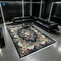 Tapis personnalisé doux et vintage, antidérapant, imprimé, adapté aux animaux domestiques, tapis d'intérieur pour salon, hôtel, tapis imprimé en velours