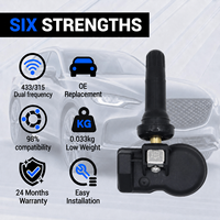 Sensor TPMS Universal ANDEREY Berkualitas Tinggi 315/433MHz Dapat Diprogram untuk 98% Kendaraan