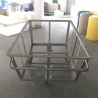 Chariot à outils robuste en plastique LLDPE à pousser et à tirer pour atelier