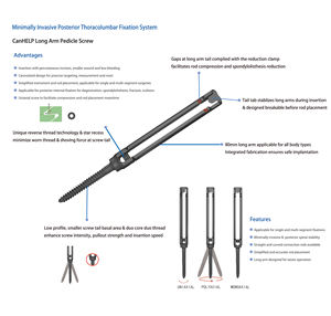 Alat Bedah Kyphoplasty Tulang Belakang Ortopedi CANWELL, Sekrup Pedikel Perkutan Minimal Invasif MIS, Set Tulang Belakang Lumbal - Product Image 2