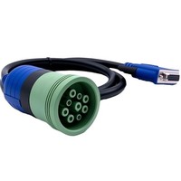 Cable de Diagnóstico OBD2 de 9 Pines a DB25, Adaptador de Escáner para Camiones Pesados J1939, Blindado con Cobre Puro, OEM Personalizado