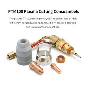 PT-100 IPT-100 PT100 Plasma cắt ngọn đuốc tiêu hao Đồng tip vòi phun điện cực đứng ra giữ lại Cap Vòng xoáy - Product Image 4