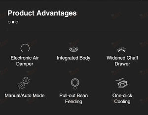 Máquina Tostadora <span class=keywords><strong>de</strong></span> Granos <span class=keywords><strong>de</strong></span> Café para Cafeterías, Tostadora <span class=keywords><strong>de</strong></span> Cacao <span class=keywords><strong>de</strong></span> 1 kg, Máquina Tostadora Industrial <span class=keywords><strong>de</strong></span> Espresso <span class=keywords><strong>de</strong></span> 1000 g - Product Image 3