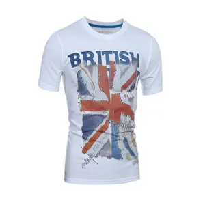 Souvenir Summer Fashion British National Flag High Quality 3D Printed O-Neck Men T-Shirt