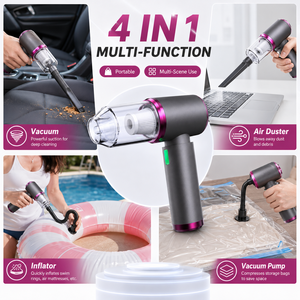 20KPa 100W Brushless Cordless Handheld Vacuum Cleaner 4 in 1 Portable Car Vacuum Air Duster Inflator Vacuum <b>Pump</b> 3 Speed OEM ODM - Product Image 2