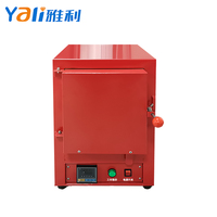 Four à bijoux mini 220V, moteur 2000W, température max. 850°C, fourneau industriel en acier inoxydable 2 pièces 4x9 po, facile à utiliser, garantie 1 an