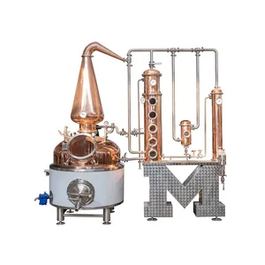 Meto nuovo Design professionale industriale distillatore di acqua rame/Sus 304 colonna in acciaio inox distillare attrezzature miglior prezzo