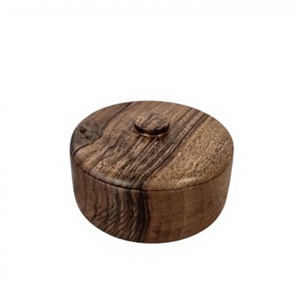 Juego de Recipientes para Especias de Madera con Tapa de Madera, Diseño Minimalista, 250 ml, Ecológico, Duradero, Hermético, para Cocina - Product Image 6