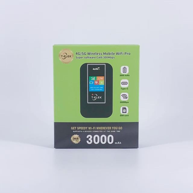 LCD Type-C 4G LTE Mifi Router TM86E Portable Mini Pocket Wifi with External Style 4G Sim Card Compatible