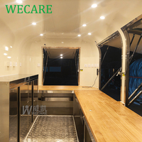 WECARE Imbisswagen Foodtruck Mobile Bar Coffee Van Burger Catering Trailer Entièrement Équipé BBQ Pizza Food Truck avec Cuisine Complète