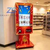 Kiosque de vente de cartes à collectionner TCG avec écran tactile de 32 pouces, API ouverte, SDK, gestion cloud, surveillance à distance, options de paiement multiples