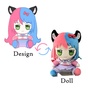 Giocattoli di rete personalizzati di moda OEM giocattoli di peluche bambola di peluche di alta qualità bambola anime di peluche con <span class=keywords><strong>animali</strong></span> di peluche - Product Image 2