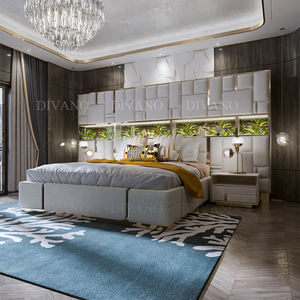 Conjunto <span class=keywords><strong>de</strong></span> cama moderna <span class=keywords><strong>de</strong></span> lujo para dormitorio, mueble tapizado con Marco, tamaño king size - Product Image 2