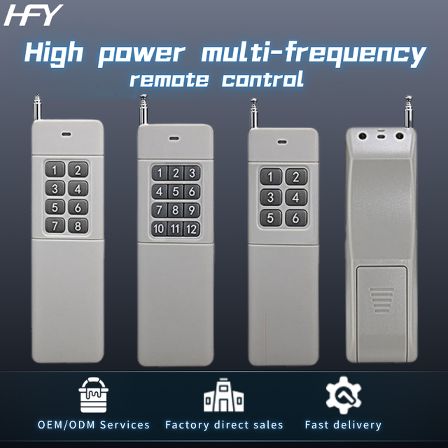 Universal Long Range 5000m 315/433MHz RF Wireless Remote Control Learning Code Fixed Code for Farmland Irrigation Water Pump