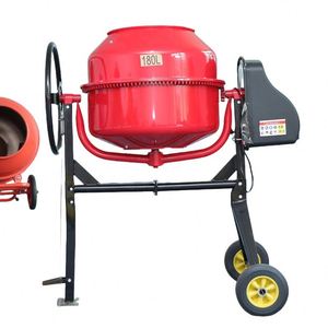 Mini bétonnière à tambour de 200 L, commande manuelle, moteur électrique 550 W, 2 m/h avec pompe, faible coût d'entretien, garantie 1 an - Product Image 4
