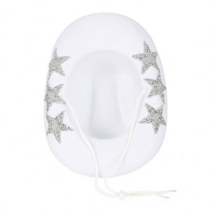 Western Style Star Rhinestone Cowgirl <b>Hats</b> Rack Custom Logo Halloween Halloween Bride Cowboy <b>Hats</b> With Rope - Product Image 6