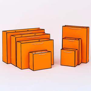 Vendite calde di alta qualità abbigliamento Shopping di lusso su misura lamina d'oro nastri Organza gioielli sacchetti di carta con il proprio Logo - Product Image 6