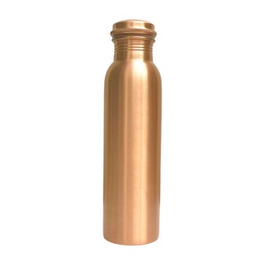 Bouteille d'eau portable en cuivre classique, réutilisable, écologique, anti-fuite, avec bouchon sécurisé, pour la salle de sport, le bureau, les voyages - Product Image 4