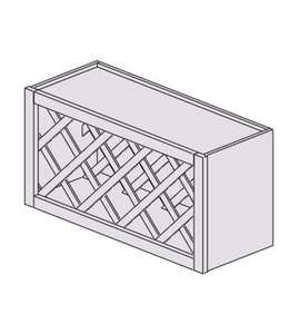 Portabottiglie rettangolare in legno Sunique, moderno, minimalista, resistente, per conservare il vino, per uso domestico e da bar. - Product Image 1