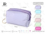 Portamonete Ottagonale con Fiocco, 5 Pollici, Chiusura a Cerniera, Mini Unisex, in Tessuto Non Tessuto con Fodera in Poliestere - Product Image 1