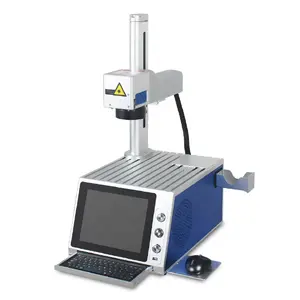 Industrial CNC Intelligent Portable Fiber Laser Marking Machine Engraving Machine 20W 30W with Computer for Metal Plastic
