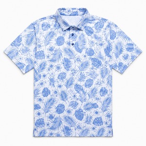 Supplier Custom <b>flowers</b> Golf Polo <b>Shirt</b> Polyester Spandex Digital Printing Logo Quick Dry Antibacterial <b>Mens</b> Golf <b>shirts</b> - Product Image 5