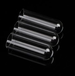 Tube <span class=keywords><strong>à</strong></span> <span class=keywords><strong>essai</strong></span> en quartz <span class=keywords><strong>à</strong></span> fond scellé résistant aux hautes températures pour expériences chimiques - Product Image 1