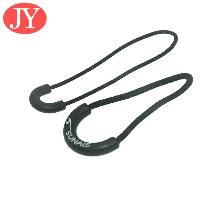 Jiayang small size 65mm custom logo zipper pull personalized zip pull print 3D Logo zipper pulls