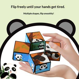 Panda Mini 6x6x6 Cube Magique 3D en Plastique Boîte Anti-Stress Infinie Jouet Éducatif pour Enfants - Product Image 4