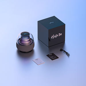 Lampe de chevet transparente haut de gamme 12W avec haut-parleur, <span class=keywords><strong>musique</strong></span> personnalisable via application, stéréo TWS, pour décoration intérieure et cadeau - Product Image 6