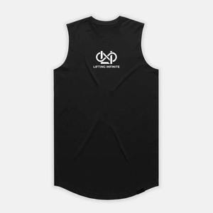 เสื้อกล้ามกีฬาผู้หญิงสีดำ แขนกุด ผ้าฝ้ายเจอร์ซีย์ 100% คอกลม พิมพ์ลายดิจิทัล สำหรับออกกำลังกาย ฟิตเนส และยิม - Product Image 1