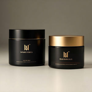 Botol Kaca Amber 10g 30g 50g untuk Perawatan Kulit, Kapasitas 1oz, Kemasan Krim Wajah, Perawatan Pribadi, Aluminium Hitam, Kosmetik Herbal, Losion - Product Image 5