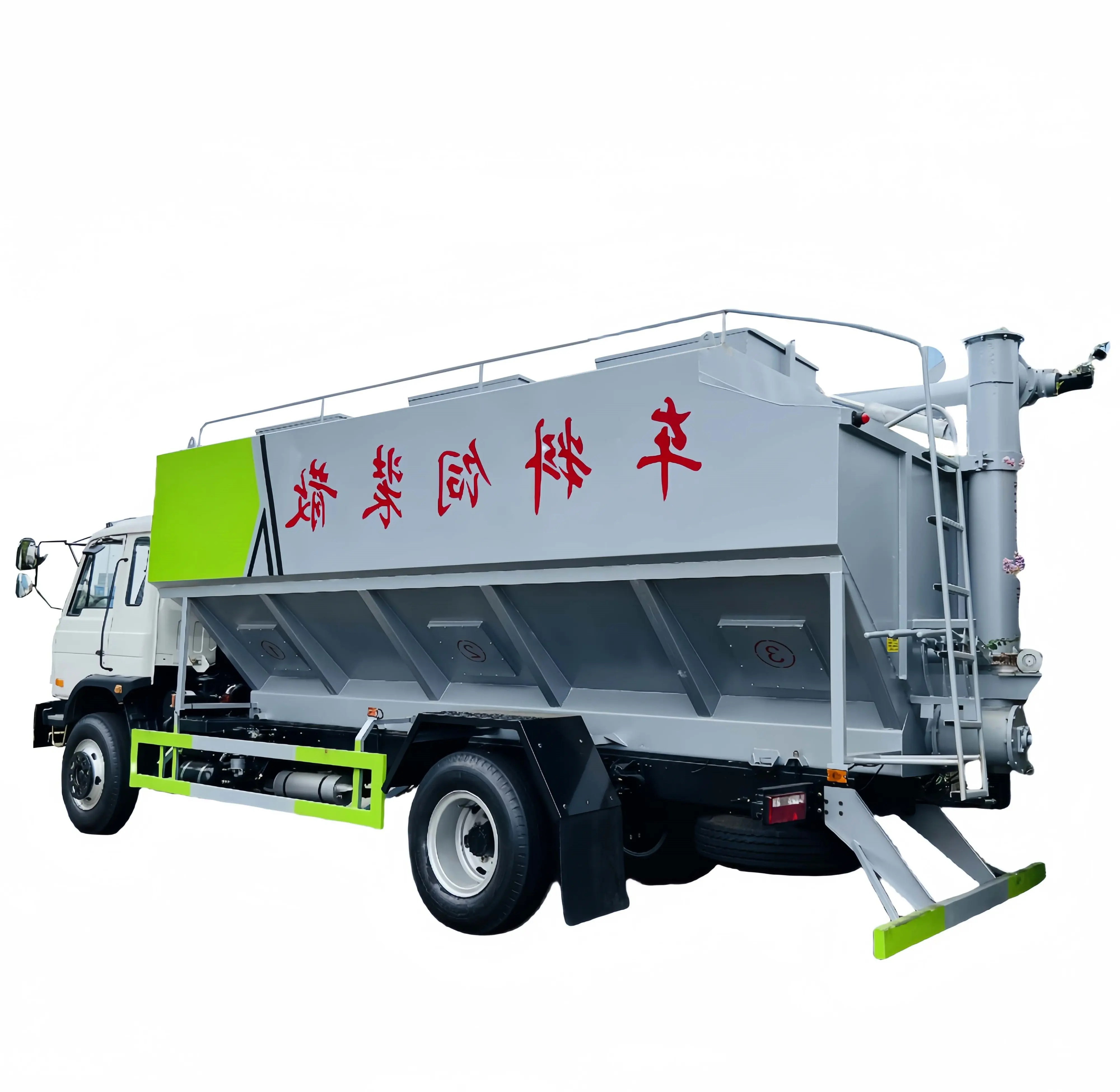 Dongfeng New Used 4x2 6x4 10ton 15cbm 12m3 Poultry Food Tank Truck Bulk Feed Grain Cars