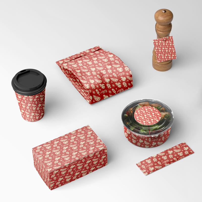Free Design One-Stop Custom Solution Service for Fast Food Restaurants Paper Food Box Take Away Bags Paper Cups and Paper Bowls