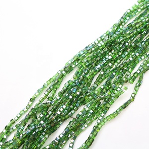 Nouveauté 2026 : Perles de cristal faites à la main <span class=keywords><strong>en</strong></span> gros, perles carrées <span class=keywords><strong>en</strong></span> <span class=keywords><strong>verre</strong></span> de 2 mm <span class=keywords><strong>pour</strong></span> rideaux, bijoux, lustres - Product Image 6