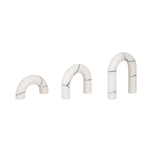 Scultura in marmo ad arco, oggetto decorativo in pietra per la casa, l'ufficio, il soggiorno, da esporre su scaffale. - Product Image 6