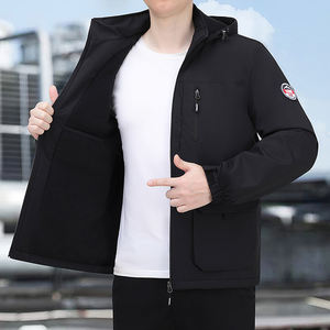 Chaqueta de exterior con logotipo personalizado, chaqueta acolchada de algodón para hombre, ropa de montañismo acolchada con terciopelo para otoño e invierno, resistente al viento. - Product Image 2