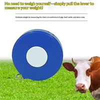 Nouvel équipement d'élevage : Règle de mesure du poids des animaux pour porcs et bovins, jauge de tour de poitrine, stylo marqueur bleu