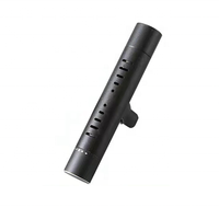 Diffuseur d'huiles essentielles pour voiture Fourcase, diffuseur d'aromathérapie avec clip de ventilation et trous de diffusion, alliage d'aluminium noir