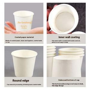 Single Wall Disposable 4 oz 90 ml Mini Drinking <b>Cup</b> 30/50 ml <b>Small</b> Bio-Degradable Paper Tasting <b>Cup</b> with Custom Logo Printing - Product Image 5