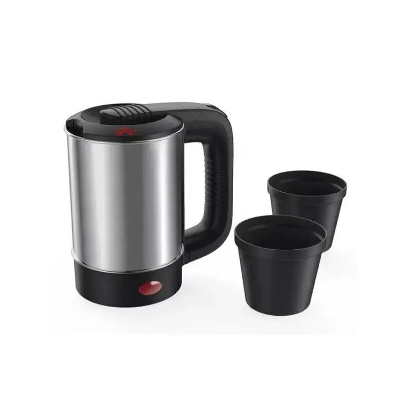 DF Handels haus Edelstahl elektrischer Wasserkocher Mini Reise Tee elektrischer Wasserkocher Milch dampfer Arabische SS Tasse Kaffeekanne