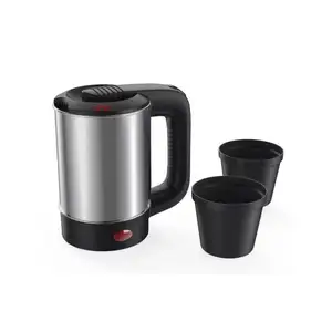 DF Trading house – bouilloire électrique en acier inoxydable, mini bouilloire électrique de voyage thé lait vapeur arabe SS tasse cafetière