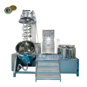 Vacuüm Homogenizer Mixer Voor Maken Cosmetica Emulsie Lotion Roestvrij Staal Mengen Tank Vacuüm Homogeniseren Emulgator Mixer