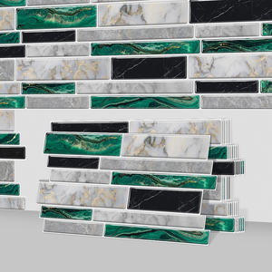 Adhesivo de pared 3D verde moderno, suministro de fábrica, and Stick Peel, azulejo autoadhesivo para azulejos para <span class=keywords><strong>cocina</strong></span> y baño - Product Image 2