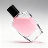 Bouteille de parfum en verre plat de luxe de 30ml 50ml avec pulvérisateur à pompe rechargeable Design unique compatible avec le diffuseur à roseaux
