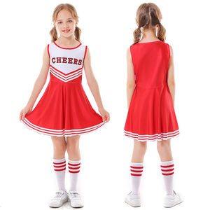 Jupe d'aérobic pour filles uniforme de pom-pom girl pour événement sportif jupe de pom-pom girl pour enfants sans manches football pour bébé avec chaussettes - Product Image 3