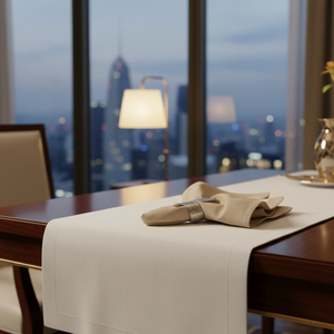 Servilletas Rectangulares de Lino de Algodón para Hotel, Servilletas Desechables para Mesa, Decoración para Fiestas, Estilo Liso con Dobladillo Tejido - Product Image 2