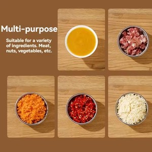 Electric <b>Mini</b> Garlic Chopper USB Meat <b>Grinder</b> - Sturdy and Durable Kitchen Tool for Crushing Garlic, Ginger, and Vegetables - Product Image 2